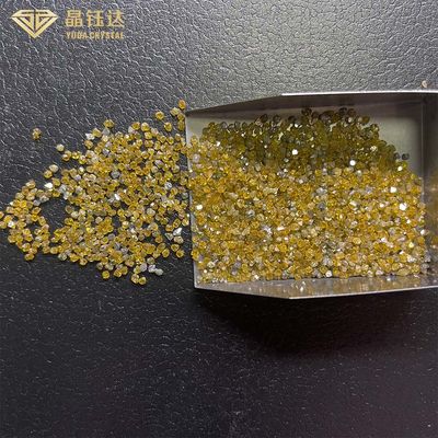 1,0mm đến 4,0mm HPHT Kim cương đơn tinh thể Màu vàng Nhiệt độ cao áp suất cao