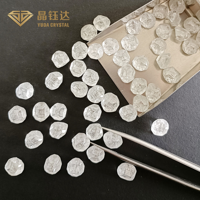 VVS VS Kim cương trồng trong phòng thí nghiệm DEF Màu sắc HPHT Kim cương không đánh bóng Kim cương trồng