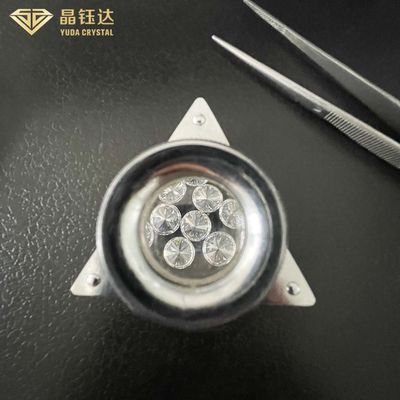 7.0ct 8.0ct HPHT Kim cương trồng trong phòng thí nghiệm DEF hình chữ nhật Màu sắc cho kim cương hình bầu dục