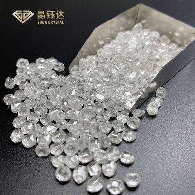 1.0 - 1.5 carat HTHP Ràng kim cương thô không cắt trắng HPHT Kim cương thô để làm nhẫn kim cương phòng thí nghiệm