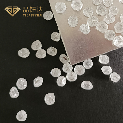 HPHT Viên kim cương nhân tạo không cắt VS Plus Clarity DEF Màu hình chữ nhật