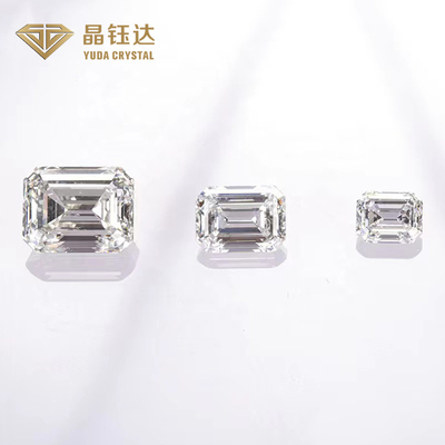 Tốt nhất Emerald cắt hình dạng sang trọng HPHT phòng thí nghiệm tạo kim cương đánh bóng cho nhẫn